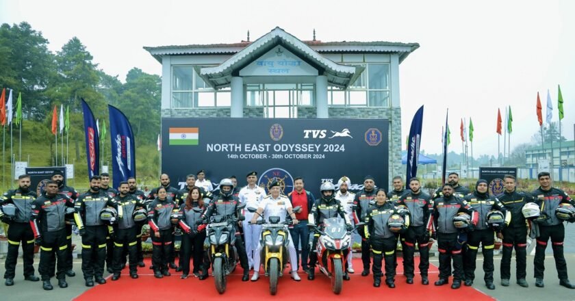 Indian Navy partners with TVS Motor Company for a 2,500 km expedition across North East India