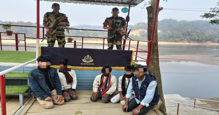 Five Bangladeshi smugglers detained by BSF in Meghalaya