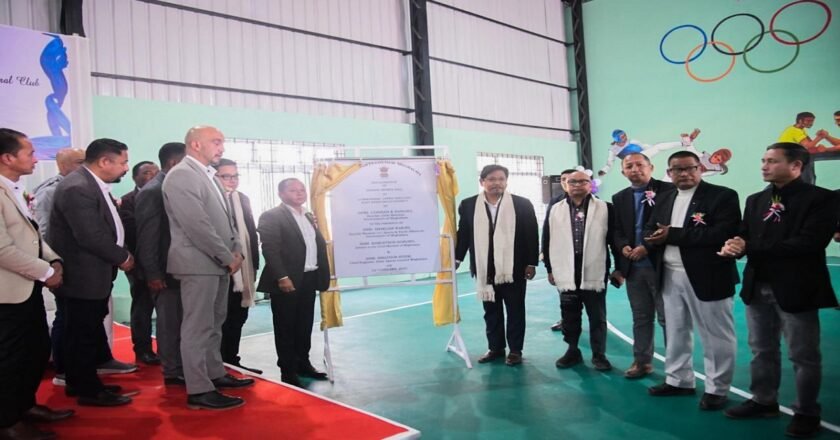 New Sports Hall inaugurated at Lummawbah, East Khasi Hills
