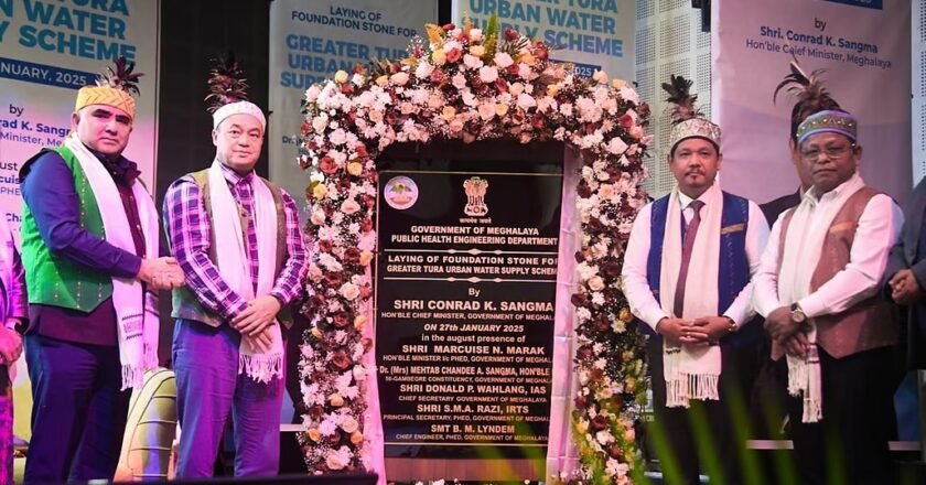 CM Conrad K. Sangma establishes the Tura Water Supply Scheme’s foundation