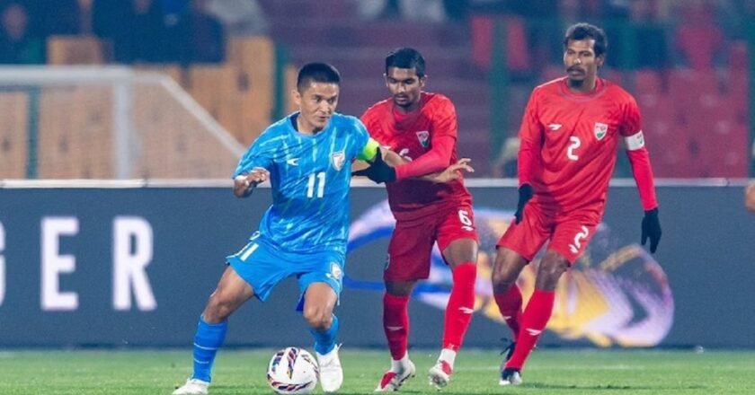 At Shillong, India won a FIFA international friendly against the Maldives 3-0