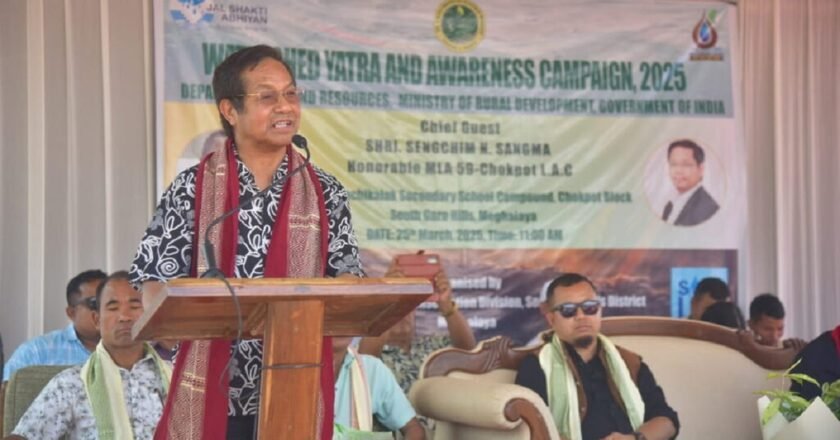 Watershed Yatra reaches Ganchikalak Secondary School in South Garo Hills