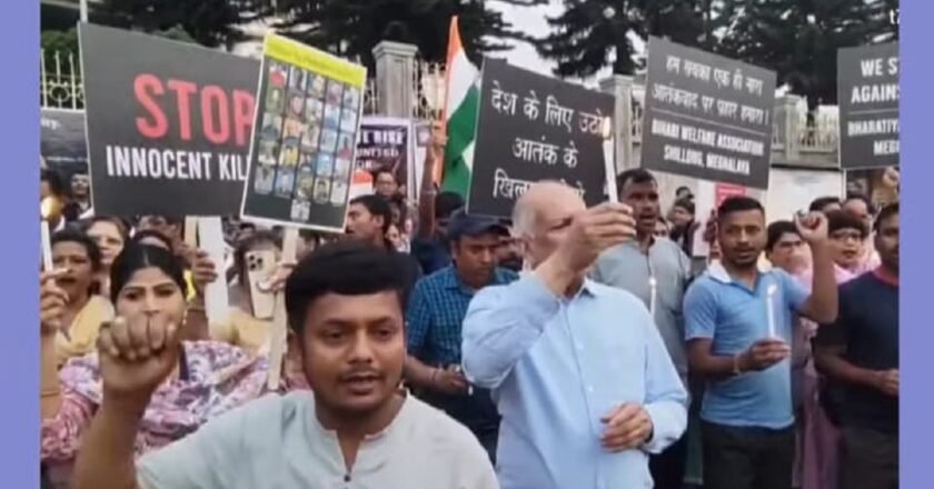 Shillong: Candlelight vigil expresses solidarity with Pahalgam victims