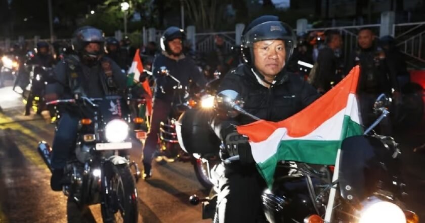 Meghalaya’s bike rally salutes Indian armed forces