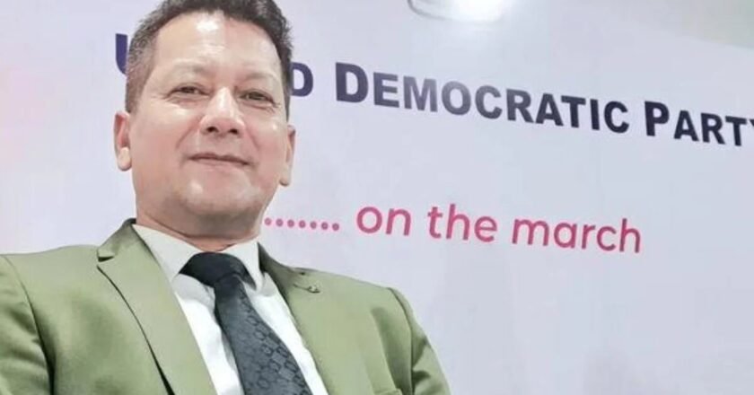 Senior UDP leader Jemino Mawthoh quits party, cites ‘unavoidable circumstances’