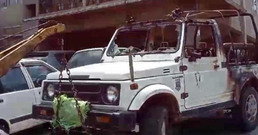 Miscreants lob petrol bomb at Police vehicle in Shillong