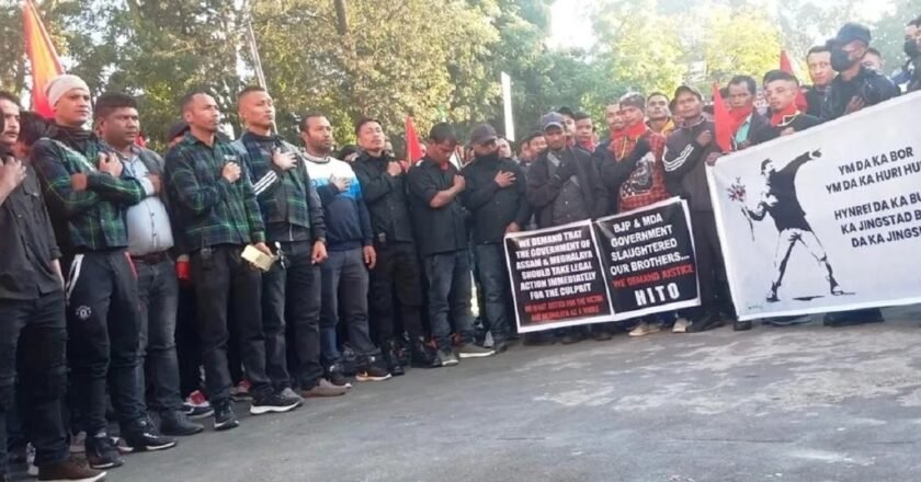 HITO hoists Khasi State Flag at Lum Shillong, seeks Governor’s role in upholding treaty commitments