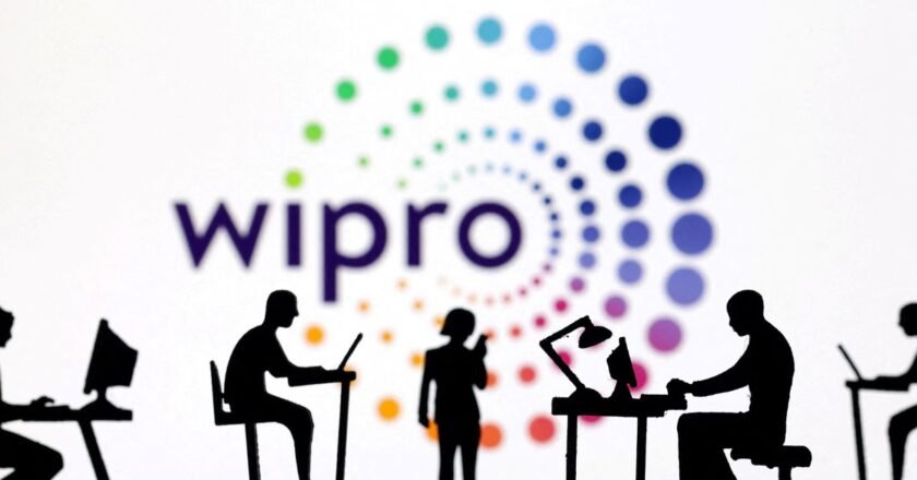 Wipro shares fall over 4% 