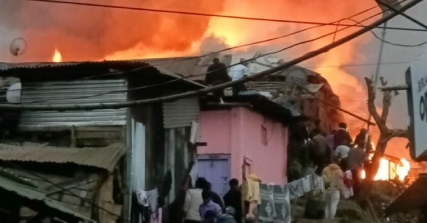 Massive fire in Shillong’s Goenka Compound renders 200 families homeless