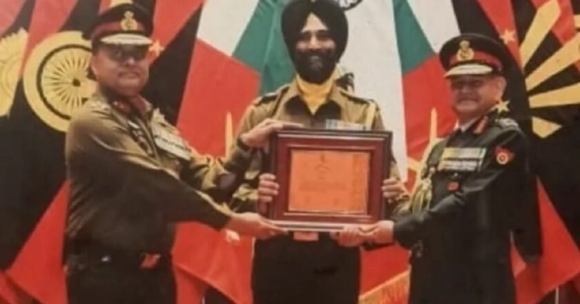 COAS unit certificate of appreciation conferred on ZRO Shillong