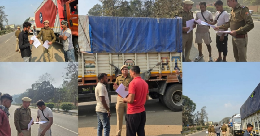 MEGHALAYA COPS SENSITISE TRUCK DRIVERS ON ROAD SAFETY