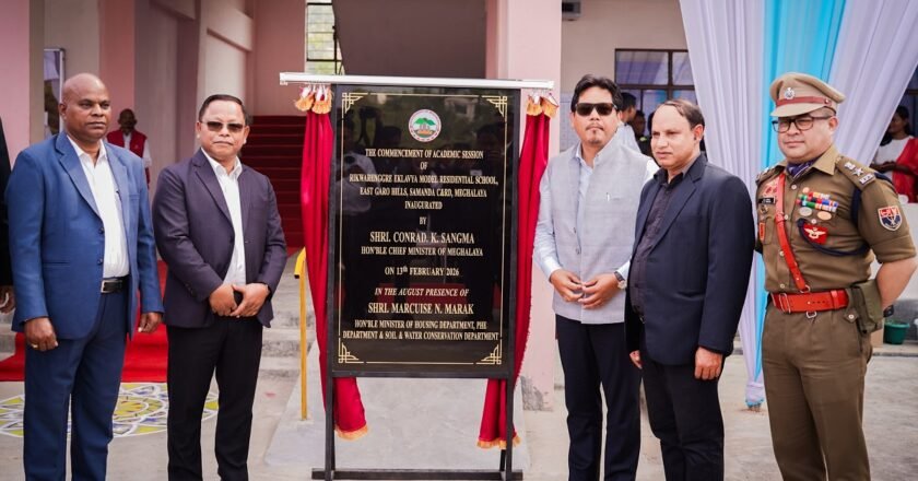 Conrad Inaugurates Eklavya Model Residential School In East Garo Hills