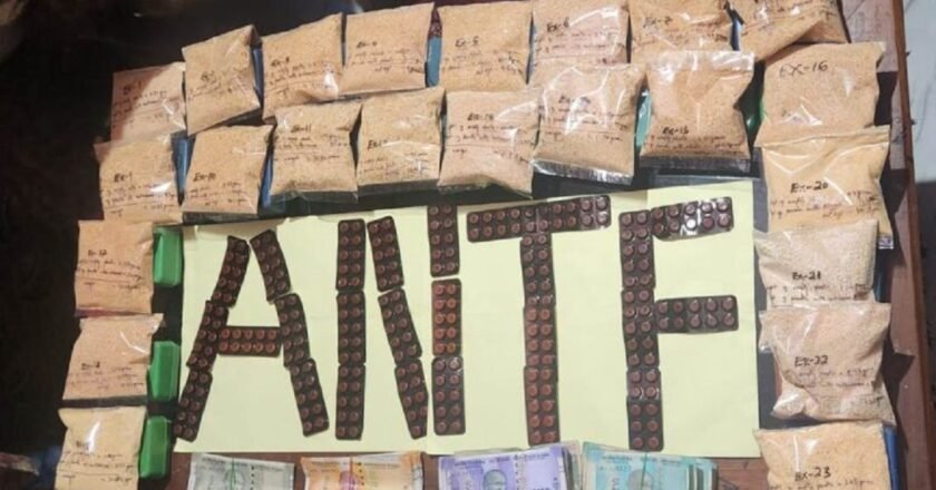 ANTF seizes Rs 55 lakh worth of drugs in Shillong; alleged kingpin absconding