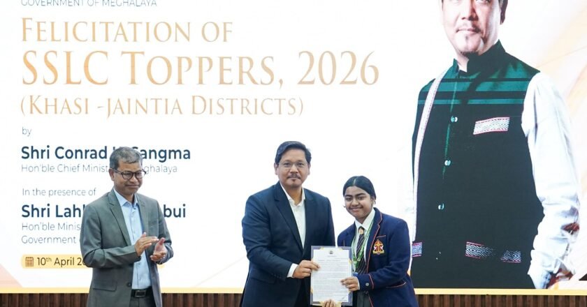 Meghalaya Chief Minister Felicitates SSLC Exam Toppers