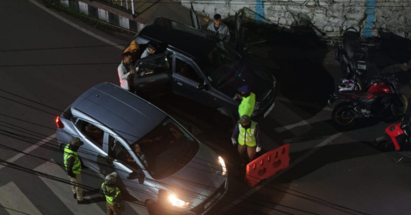 Shillong police conduct special naka drive to curb road menace in city