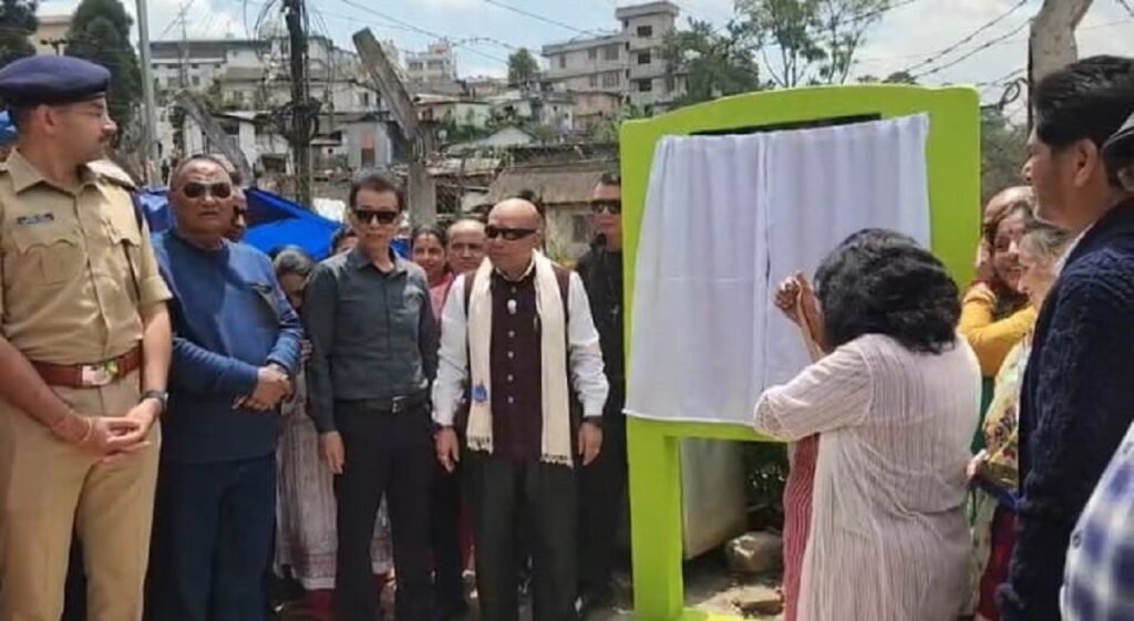 South Shillong MLA Sanbor Shullai inaugaurates Rilbong link road