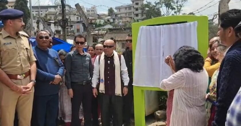 South Shillong MLA Sanbor Shullai inaugaurates Rilbong link road