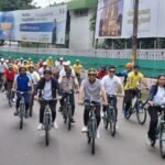 UNION MINISTER MANSUKH MANDAVIYA ATTENDS ‘SUNDAYS ON CYCLE’ RALLY IN SHILLONG