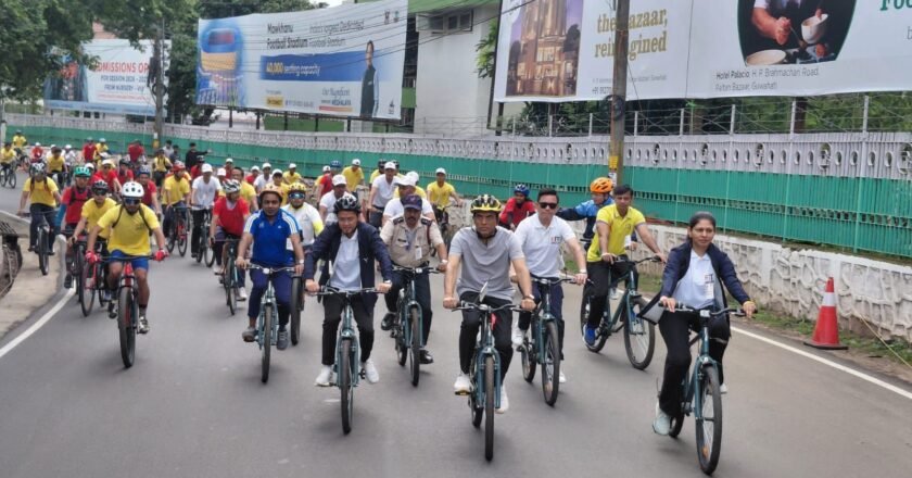 UNION MINISTER MANSUKH MANDAVIYA ATTENDS ‘SUNDAYS ON CYCLE’ RALLY IN SHILLONG