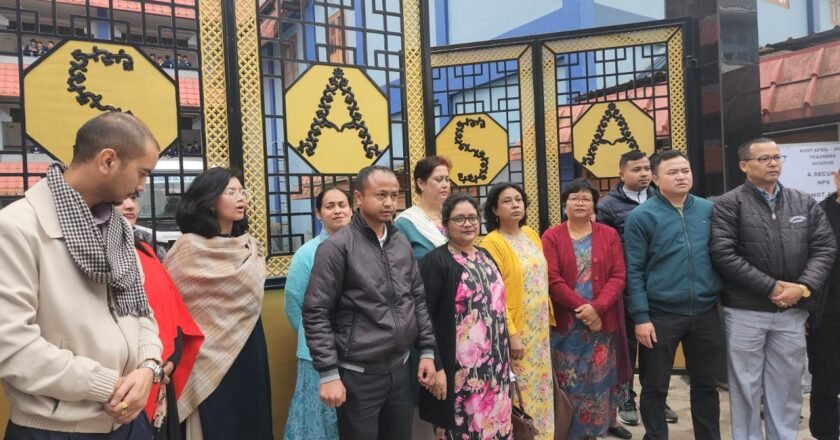 Meghalaya deficit teachers go on protest against govt CPF Scheme