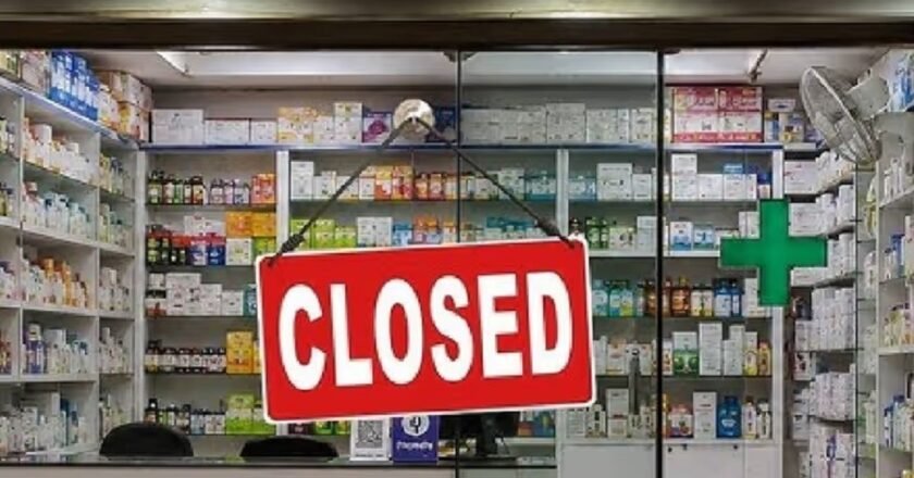 Pharmacies in Shillong observe nationwide bandh call by Pharmacy Associations