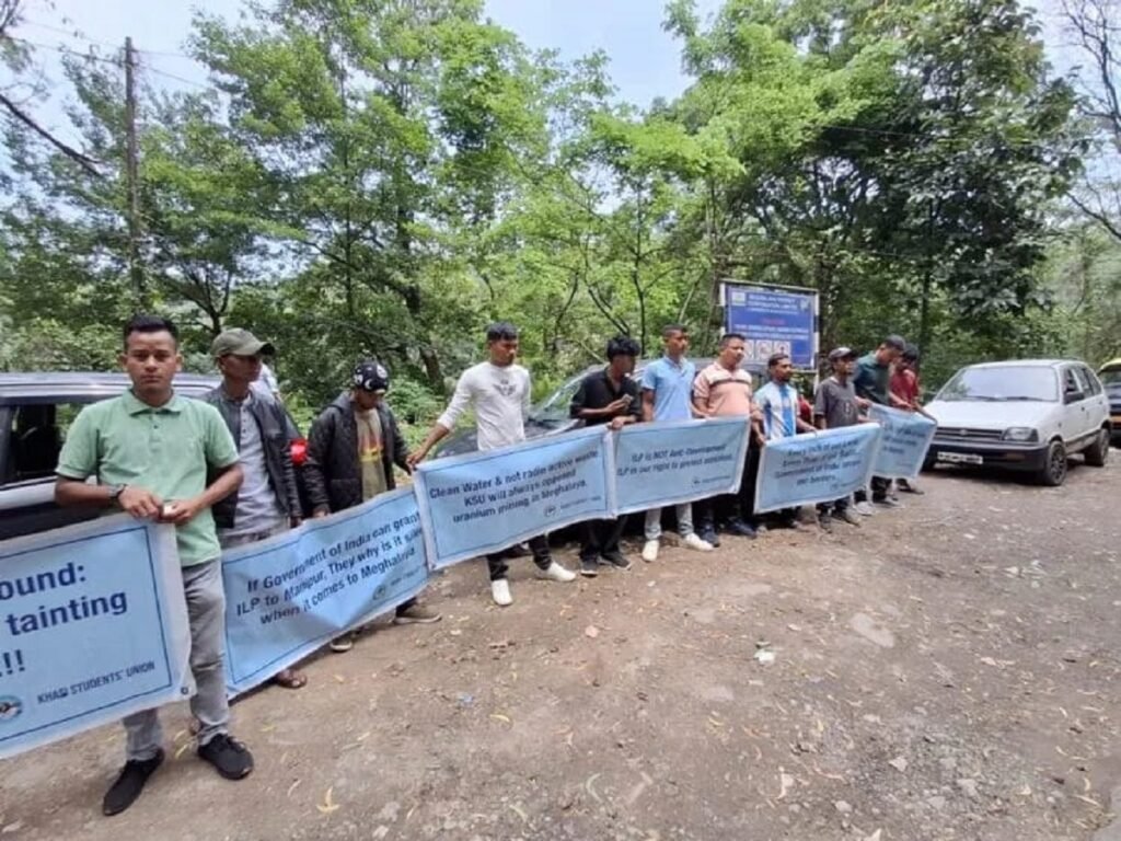 KSU Stages Protest in Shillong During Amit Shah Visit; Demands ILP Implementation
