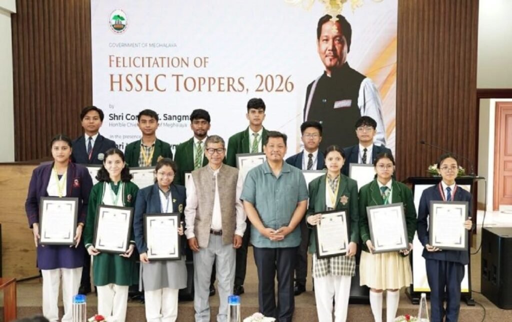 Class 12 toppers of MBOSE felicitated by CM