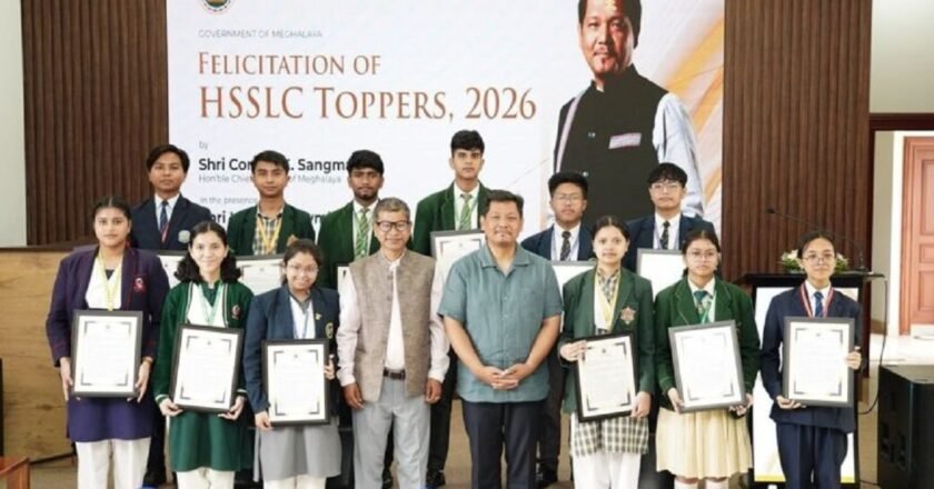 Class 12 toppers of MBOSE felicitated by CM