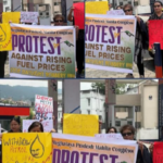 Mahila Congress stages protest against petrol & diesel price hike
