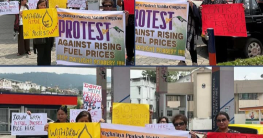 Mahila Congress stages protest against petrol & diesel price hike