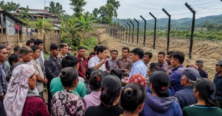 Meghalaya border villagers protest fencing plan, fear being left outside security barrier