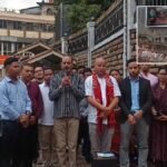 Hajong students body carry out candlelight march in Police Bazar over death of 2 youths at Nongthymmai