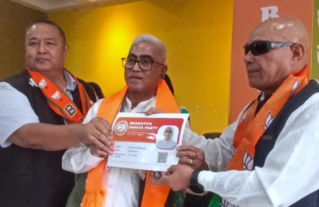Former West Shillong MLA Mohendro Rapsang Joins BJP
