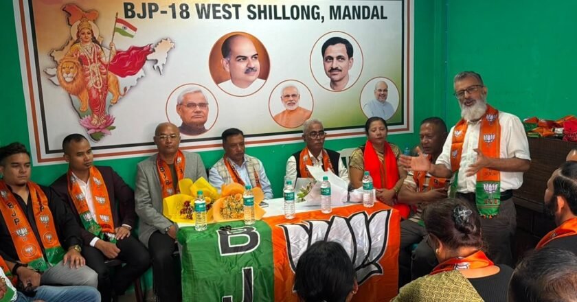 Homnath Gautam joins BJP along with 400 supporters, eyes stronger presence in 18 West Shillong