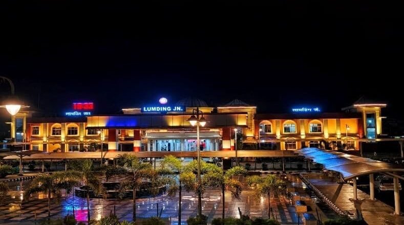 Lumding Station Turns Landmark: NFR Unveils Architectural Lighting Project