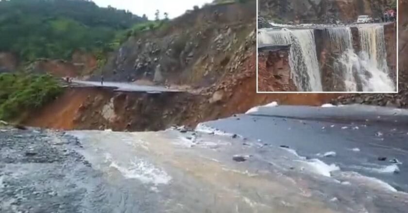 NHIDCL Begins Restoration After Landslide Cuts Off Shillong–Dawki Road