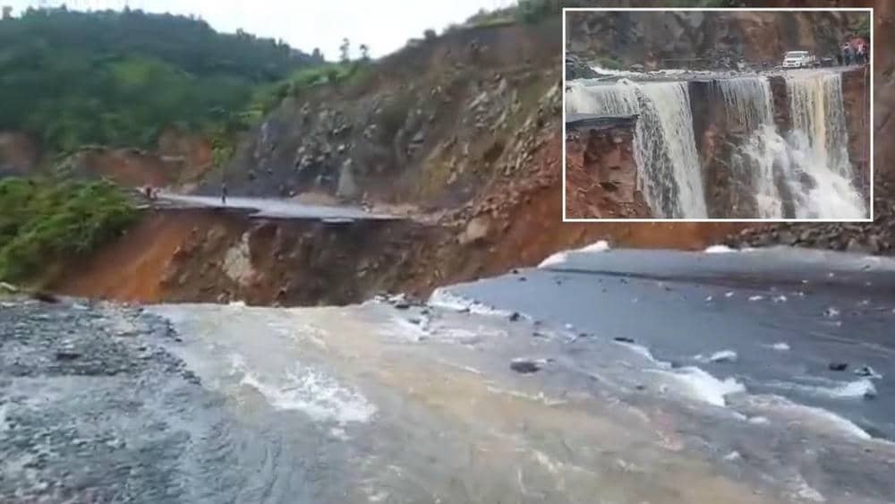 NHIDCL Begins Restoration After Landslide Cuts Off Shillong–Dawki Road