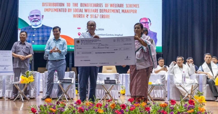 Manipur CM Distributes Rs 91.67 Cr Welfare Benefits To 2.41 Lakh Beneficiaries In Imphal