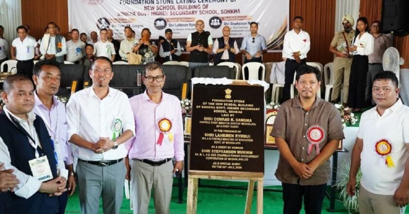 CM lays foundation stone for new school building in Sohkha, Jaintia Hills