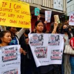 Students protest in Don Bosco, Laitumkhrah over various issues