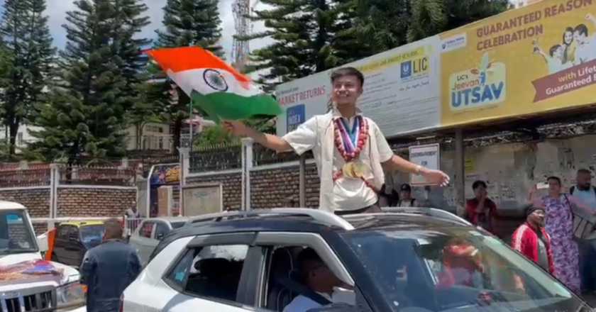 Kitkupar Nongsiej accorded grand welcome as he returns home after historic performance at WCOPA 2026