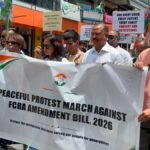 Meghalaya Congress holds peaceful protest march against proposed FCRA Amendment Bill