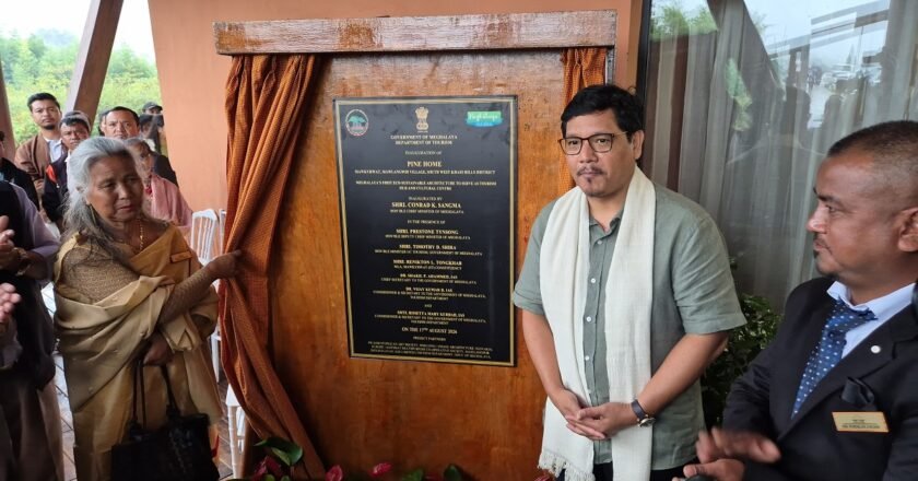 Meghalaya CM lays foundation stone for upgrading road in South West Khasi Hills
