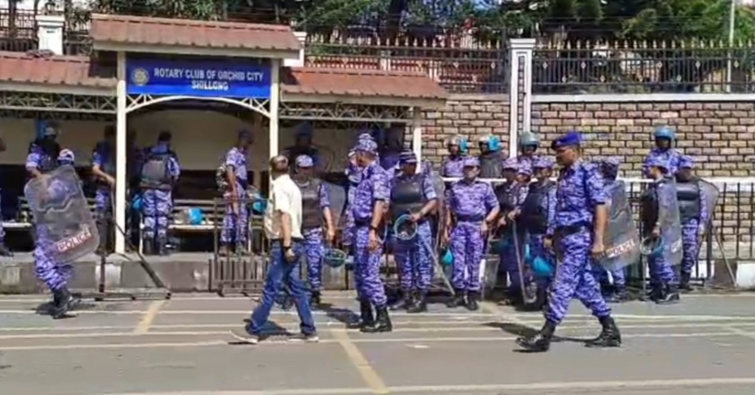 Central Forces deployment at Police Bazar amid KSU protest call