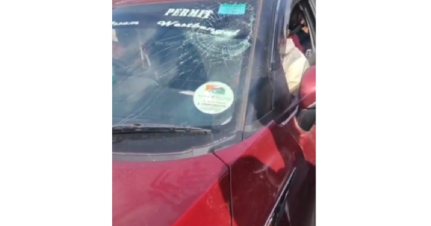 Meghalaya registered vehicles vandalised in Khanapara