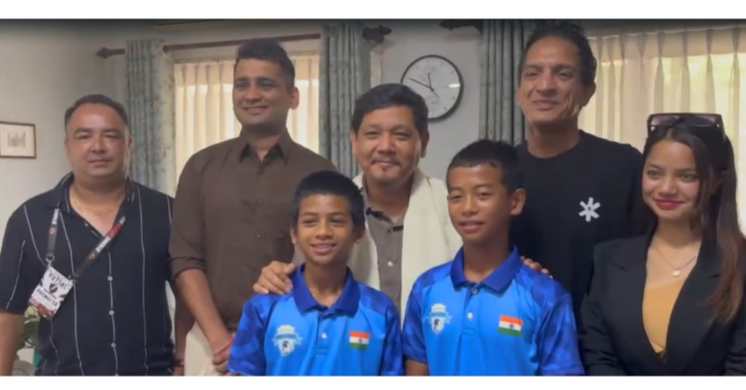 Minerva Academy FC founder Ranjit Bajaj meets Meghalaya CM for future collaboration