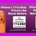 Croma targets festive upgrade demand with iPhone 18 Pro pre-bookings and iPhone 17 Pro price cuts