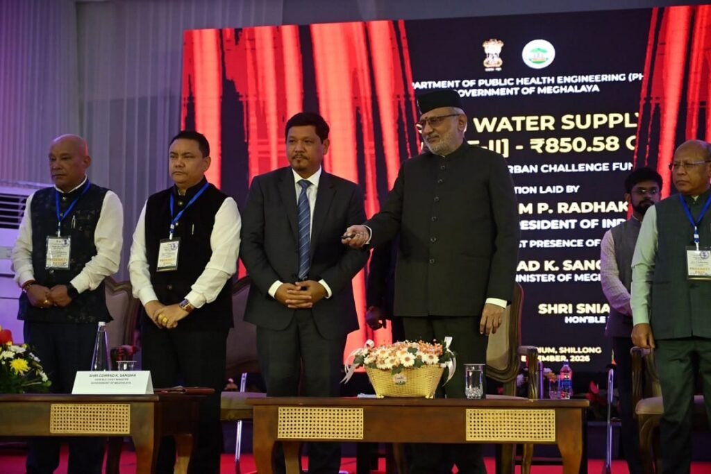 Vice President hails Meghalaya’s growth Story, unveils Rs 1,010-Crore Development Projects in Shillong