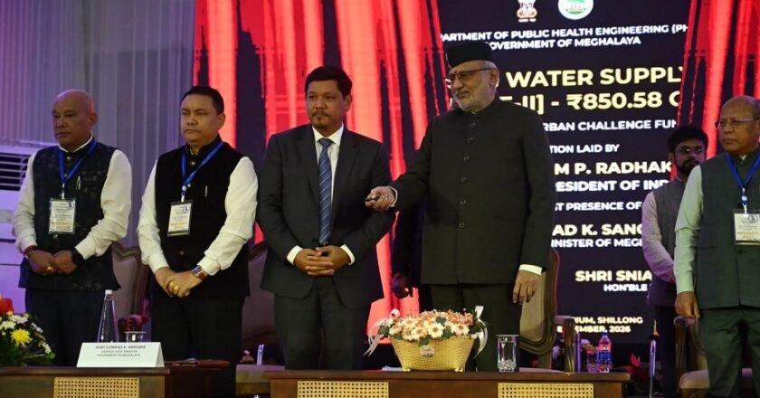 Vice President hails Meghalaya’s growth Story, unveils Rs 1,010-Crore Development Projects in Shillong