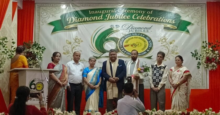 Sarojini Naidu Girls’ Secondary School celebrates Diamond Jubilee Celebrations, MLA Charles Pyngrope graces occasion as chief guest